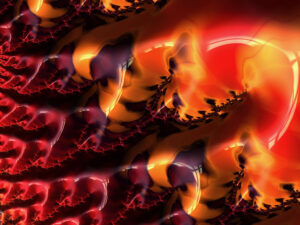 Flames to Gold - Fractal by SBArt