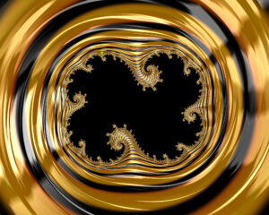 Framed in Gold - Fractal by SBArt